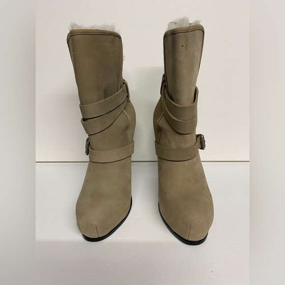 Pour La Victoire Lizzie Boots Grey Taupe Fur 8 - Picture 4 of 11